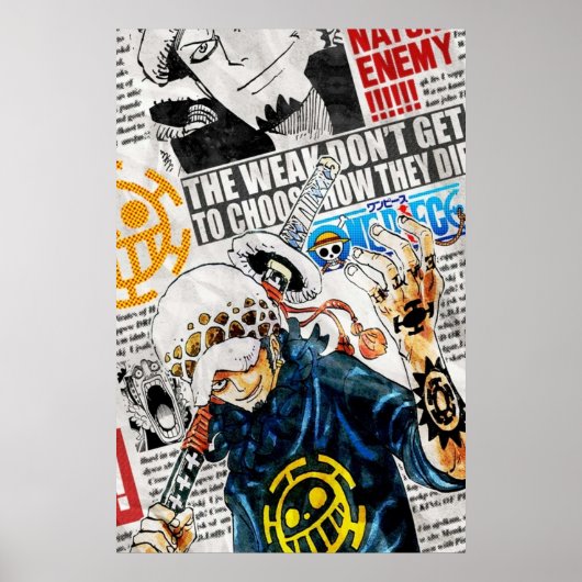 Poster Trafalgar Law One Pièce (Devant)
