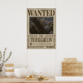 Poster TRAFALGAR LAW Une pièce recherchée (Cuisine)