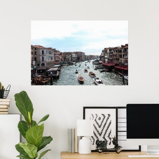 Poster Trafic à Venise (Bureau à domicile)