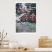 Poster Trafic aux heures de pointe - art de collage (Cuisine)