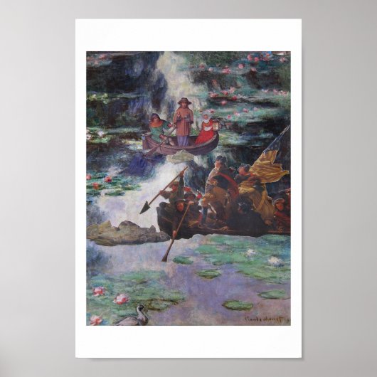 Poster Trafic en heure de pointe - art de collage (Devant)