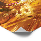 Poster Trafic Nocturne Et Monument (Coin)