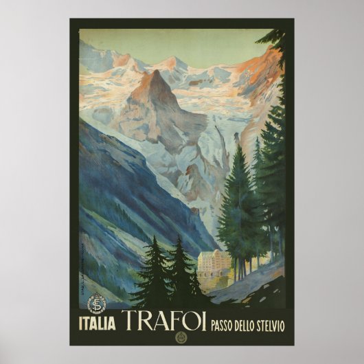 Poster Trafoi Passo dello Stelvio (Devant)