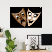 Poster Tragédie et comédie (Bureau à domicile)