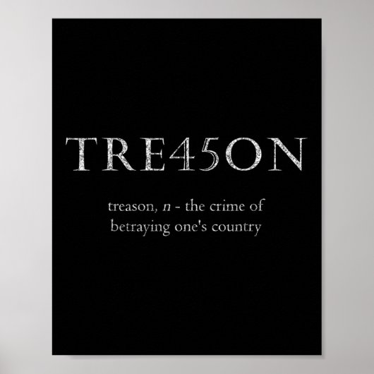 Poster Trahison Tre45sur l'approche désespérée (Devant)