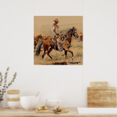 Poster « Trail Drive » 2 Art occidental par Edward Borei (Cuisine)