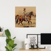 Poster "Trail Drive" 2 Western Art par Edward Borein (Bureau à domicile)