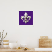 Poster Trails I Travel Fleur De Lis Design (Cuisine)