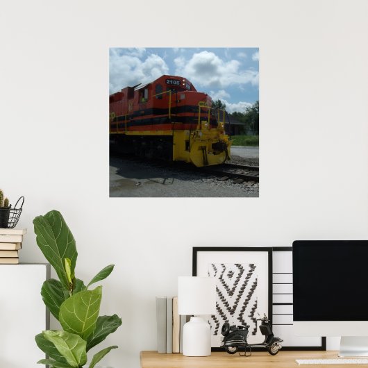 Poster Train (Bureau à domicile)