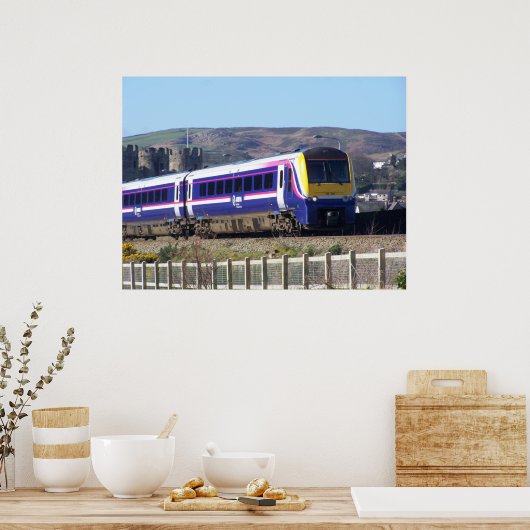 Poster Train à conteneurs (Cuisine)