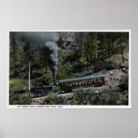 Train à crémaillère en montée