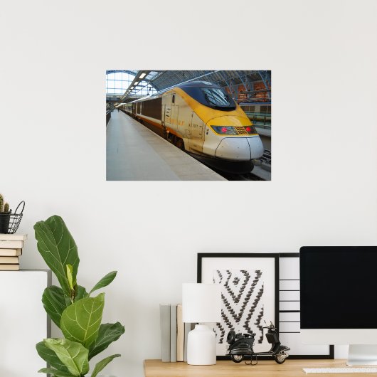Poster Train à grande vitesse (Bureau à domicile)