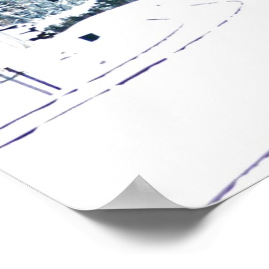 Poster Train à neige (Coin)