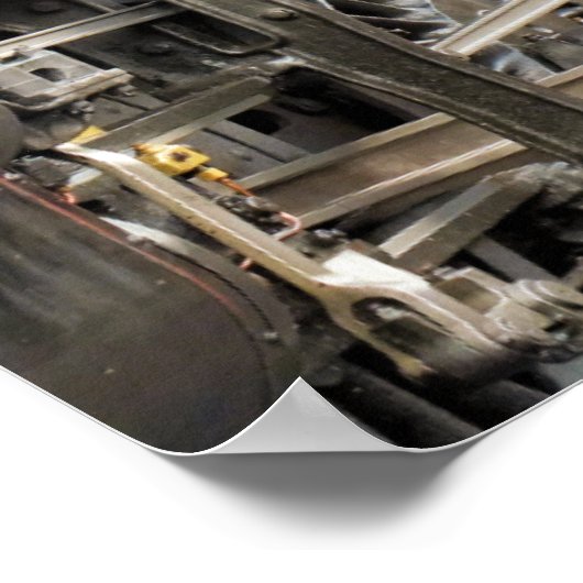 POSTER TRAIN À VAPEUR (Coin)