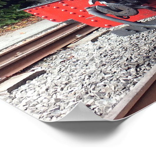 POSTER TRAIN À VAPEUR (Coin)