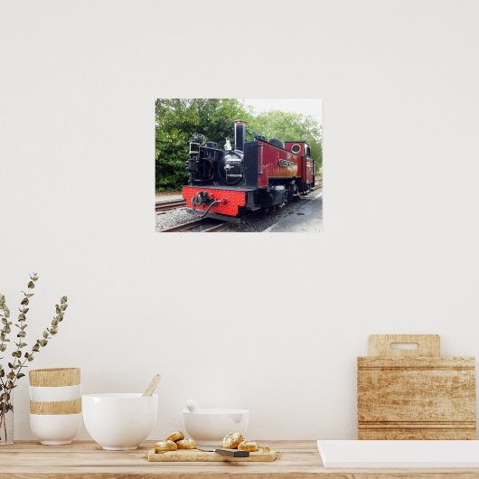 POSTER TRAIN À VAPEUR (Cuisine)