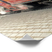 POSTER TRAIN À VAPEUR (Coin)