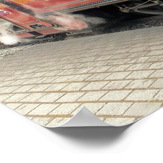 POSTER TRAIN À VAPEUR (Coin)