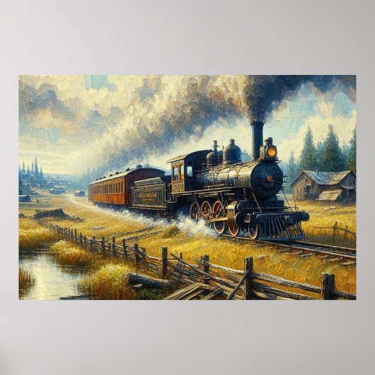 Poster Train à vapeur (Devant)