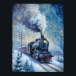 Poster Train à vapeur<br><div class="desc">Un train à vapeur en hiver</div>