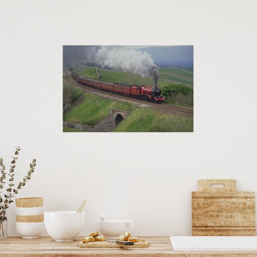 Poster Train à vapeur (Cuisine)