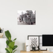 POSTER TRAIN À VAPEUR (Bureau à domicile)