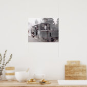 POSTER TRAIN À VAPEUR (Cuisine)