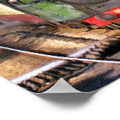 POSTER TRAIN À VAPEUR (Coin)