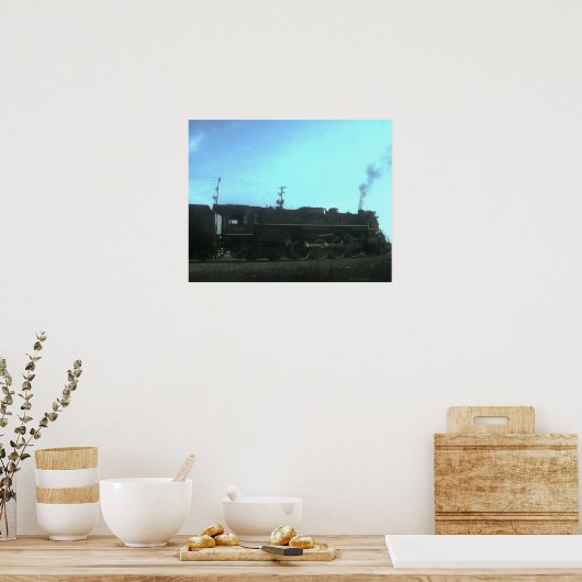 Poster Train à vapeur (Cuisine)