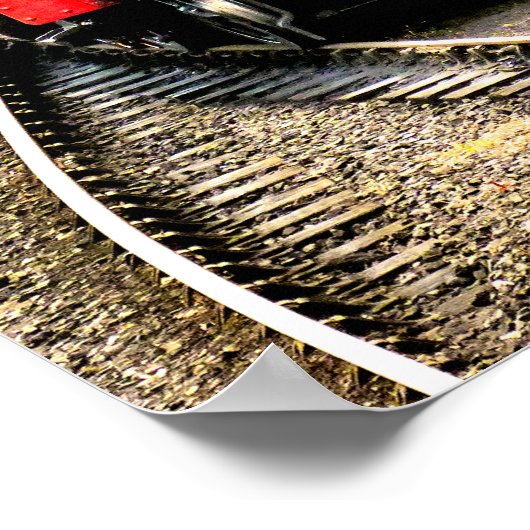 POSTER TRAIN À VAPEUR (Coin)