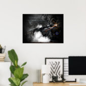 Poster train à vapeur (Bureau à domicile)