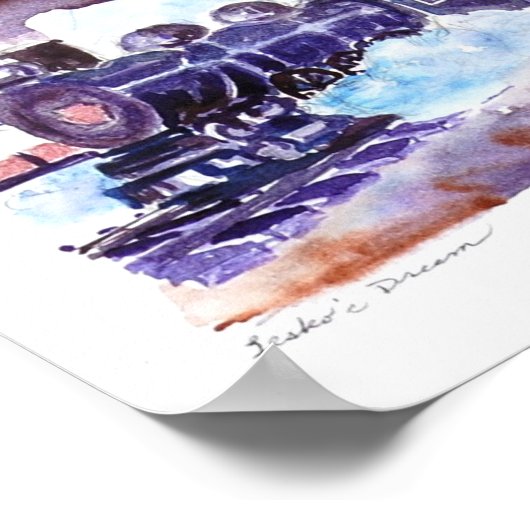 Poster train à vapeur02 (Coin)