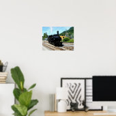 Poster Train à vapeur à Blonay (Bureau à domicile)