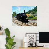 Poster Train à vapeur à Blonay (Bureau à domicile)