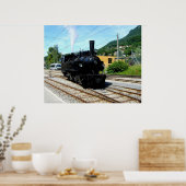 Poster Train à vapeur à Blonay (Cuisine)