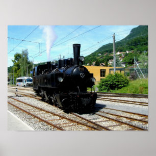 Poster Train à vapeur à Blonay