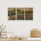 Poster Train à vapeur à Takanawa, Tokyo (Cuisine)