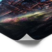 Poster Train à vapeur fantôme Iridescendant - (Coin)