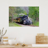 Poster Train à vapeur ferroviaire pour Trainspotspotters  (Cuisine)