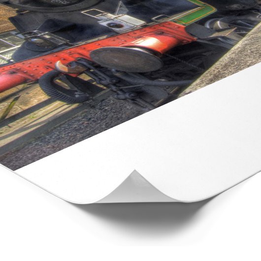 Poster Train à vapeur HDR (Coin)