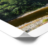 Poster Train à vapeur sur pont (Coin)