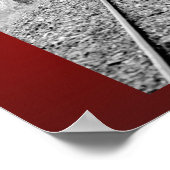 Poster Train à vapeur victorien de Caboose Rouge (Coin)