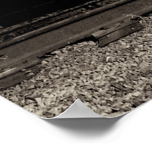 Poster train à vapeur vintage (Coin)