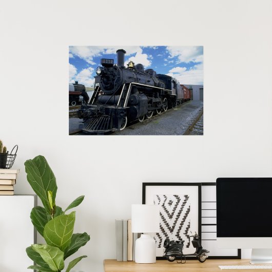 Poster Train antique (Bureau à domicile)