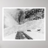 Poster Train Avalanche Alaska 1916 (Devant)