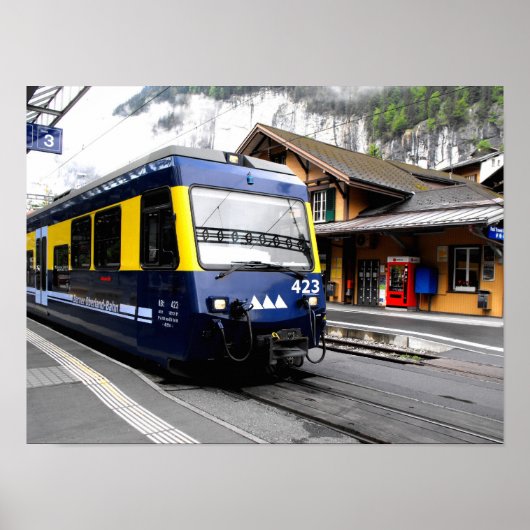 Poster train Berner Oberland bahn (Devant)