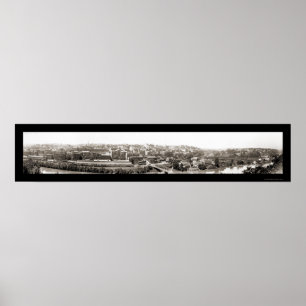 Poster Train & City Lynchburg Photo 1915