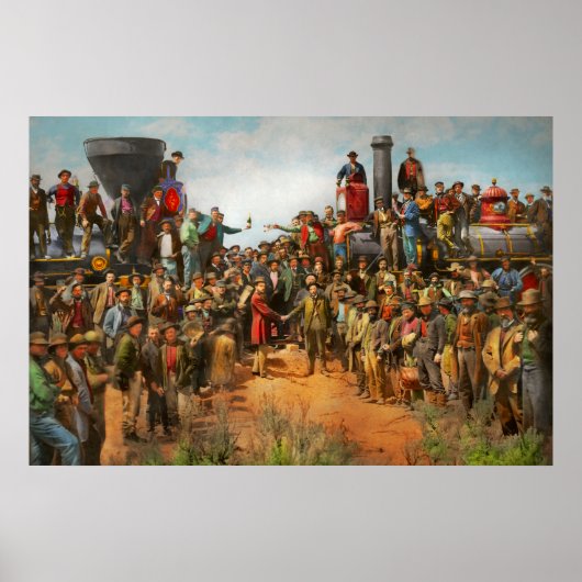 Poster Train - Civil - La photo champagne 1869 (Devant)