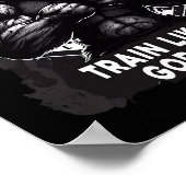 Poster Train Comme Un Gorilla Jiu Jitsu (Coin)