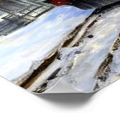 Poster Train dans la neige (Coin)